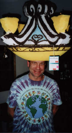Bill with a very silly hat on